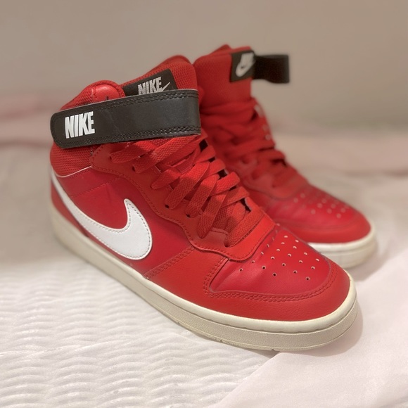 Red Nike Court Borough Mid 2 - Picture 1 of 5